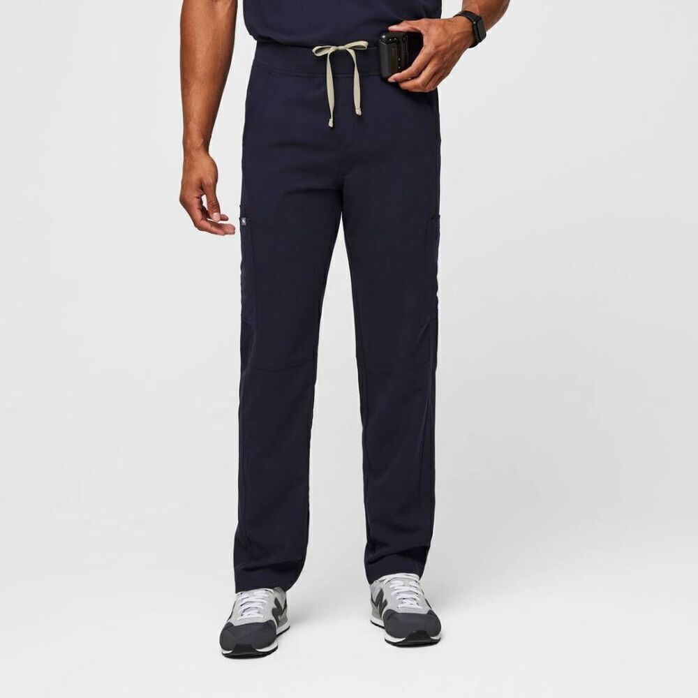 Figs Men's XL Tall Navy Axim Cargo Scrub Pants Nursing Workwear